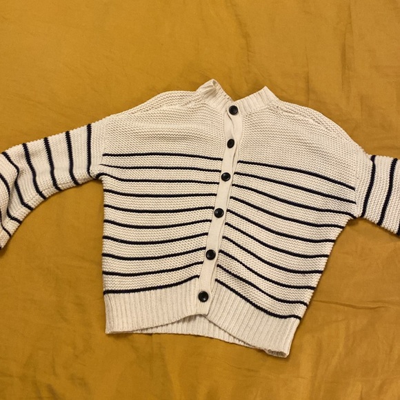 Alex Mill Button-Back Crewneck Sweater in Stripe - Picture 9 of 11